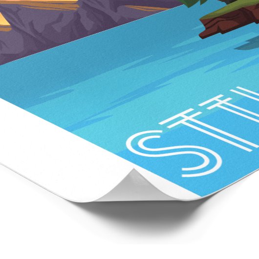 Standwasser Poster (Ecke)