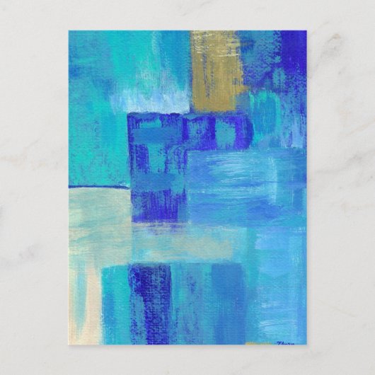 Standwasser Postkarte aus Originalgemälde (Vorderseite)