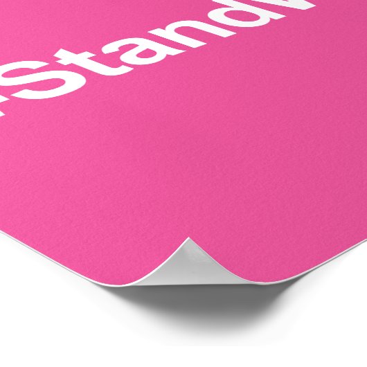 #StandWithPP-Zeichen Poster (Ecke)