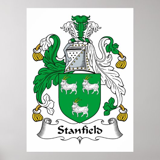 Stanfield Familienwappen Poster (Vorne)