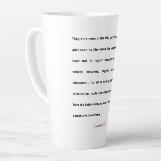 Stanford BAD Labrador - Group Gedicht Latte Tasse (Linke Ecke)