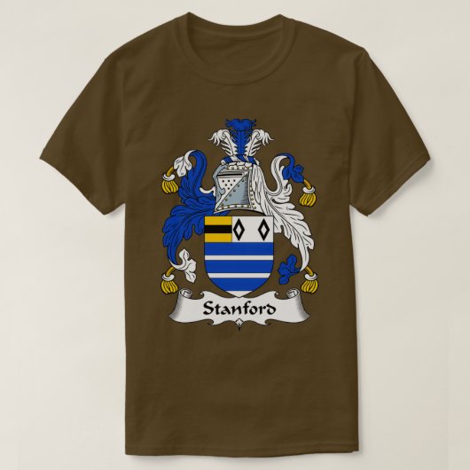 Stanford Coat of Arms Familienwappen T-Shirt (Design vorne)