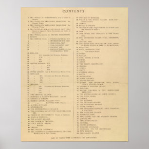 Stanfords Londoner Atlas der universellen Geografi Poster