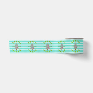 Stange Bäume_Retroblau Satinband