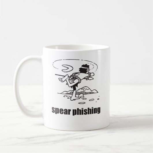 Stange Phishing Kaffeetasse (Links)