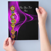 STANGE VON ASCLEPIUS MIT 7 CHAKRAS, GEISTIGE FLYER (Hand)