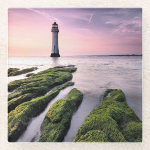 Stangen-Felsen-Leuchtturm Glasuntersetzer