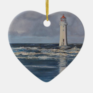 Stangen-Felsen-Leuchtturm Keramik Ornament
