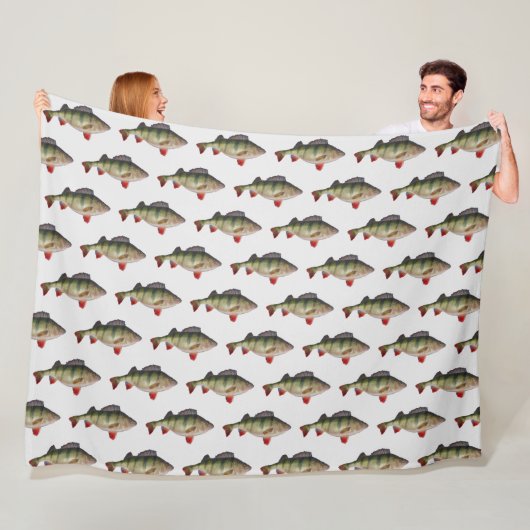 Stangen-Fischen-Muster-Fleece-Decke Fleecedecke (Beispiel)