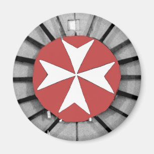Stangen und Ritter Malteserkreuzes Johannes Magnet