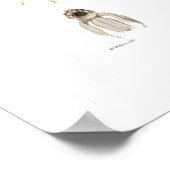 Stanhopea martiana von Augusta Innes Withers. Poster (Ecke)