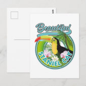 Staniel Cay Reise Logo Postkarte (Vorne/Hinten)