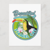 Staniel Cay Reise Logo Postkarte (Vorderseite)