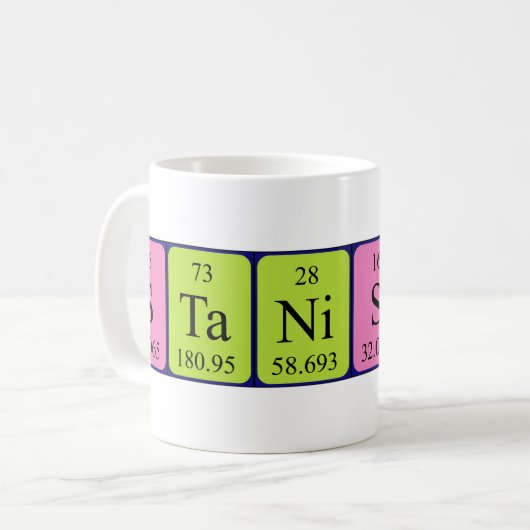 Stanislas Periodenname Tasse (Vorderseite Links)