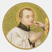 Stanislaus Kostka (SNV 25) Runder Aufkleber (Vorderseite)