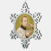 Stanislaus Kostka (SNV 25) Schneeflocken Zinn-Ornament (Rechts)