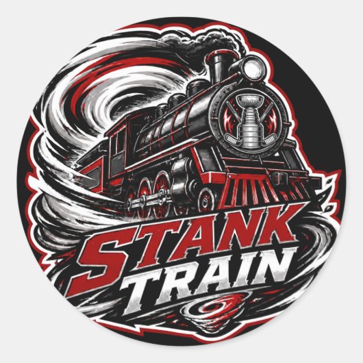 Stank Train Carolina Hockey Aufkleber (Vorderseite)