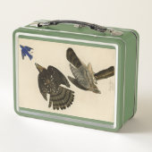 Stanley (Cooper's) Hawk Audubons Vögel von Amerika Metall Brotdose (Rückseite)