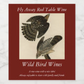 Stanley (Cooper's) Hawk Audubons Vögel von Amerika Weinetikett (Einzelnes Label)