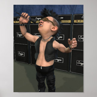 Stanley "Crash" Cash von den Punksters. Poster