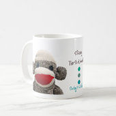 Stanley die Socken-Affe-Tasse Kaffeetasse (Vorderseite Links)