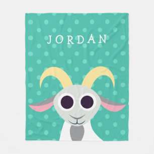 Stanley die Ziege Fleecedecke