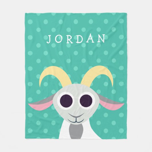 Stanley die Ziege Fleecedecke (Vorderseite)