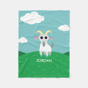 Stanley die Ziege Fleecedecke