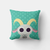 Stanley die Ziege Kissen (Vorderseite)