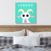 Stanley die Ziege Leinwanddruck (Insitu (Schlafzimmer))