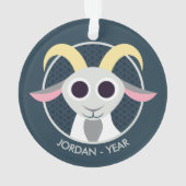 Stanley die Ziege Ornament (Rückseite)