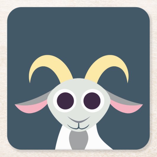 Stanley die Ziege Rechteckiger Pappuntersetzer (Vorderseite)