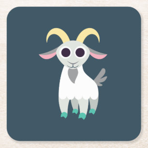 Stanley die Ziege Rechteckiger Pappuntersetzer