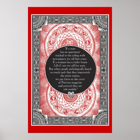 Stanley Donwood Occupy Wall Street Print Poster (Vorne)