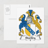Stanley Familienwappen Postkarte (Vorne/Hinten)