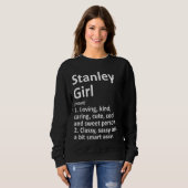 Stanley Girl Wi Wisconsin Funny City Zuhause Roots Sweatshirt (Vorne ganz)