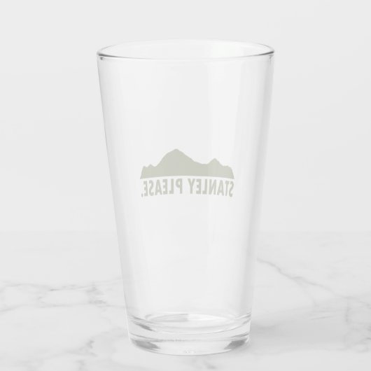Stanley Idaho Bitte Glas (Rückseite)
