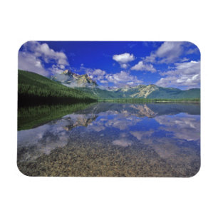 Stanley Lake in der Sawtooth Mountains in Idaho Magnet