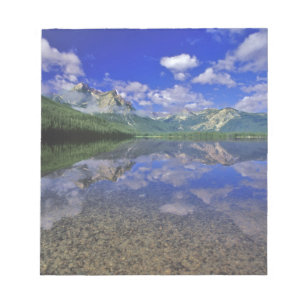 Stanley Lake in der Sawtooth Mountains in Idaho Notizblock