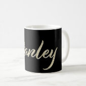 Stanley Name whitegold Tasse Teetasse Kaffeetasse (VorderseiteRechts)