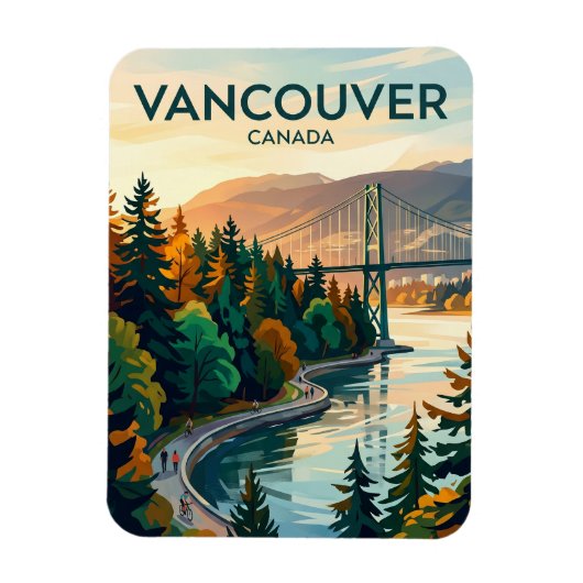 Stanley Park Kanada Magnet (Vertikal)
