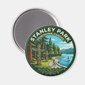 Stanley Park Kanada Magnet (Vorderseite/Rückseite)
