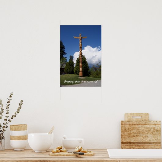 Stanley Park Totem Pole Poster (Küche)