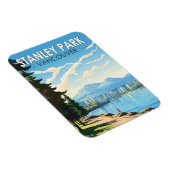 Stanley Park Vancouver Canada Travel Art Vintag Magnet (Rechte Seite)
