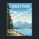 Stanley Park Vancouver Canada Travel Art Vintag Postkarte<br><div class="desc">Stanley Park im Stil der Vektorkunst. Als Vancouvers erster Park mit seinen blühenden Gärten,  unberührten Küstengebieten und rund 500.000 Zedern-,  Tannen- und Häuserbäumen.</div>
