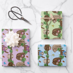 Stanley Sloth & Friends Packpapier Geschenkpapier Set