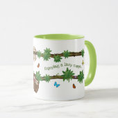 Stanley Sloth green "genießt eine faule Cuppa"-Tas Tasse (VorderseiteRechts)
