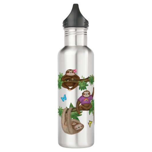 Stanley Sloth lila personalisierte Wasserflasche Edelstahlflasche (Links)