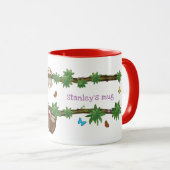 Stanley Sloth lila personalisierter Schleim Tasse (VorderseiteRechts)