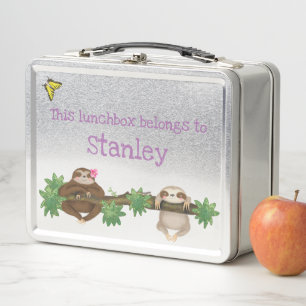 Stanley Sloth personalisiert Lunchbox (lila)